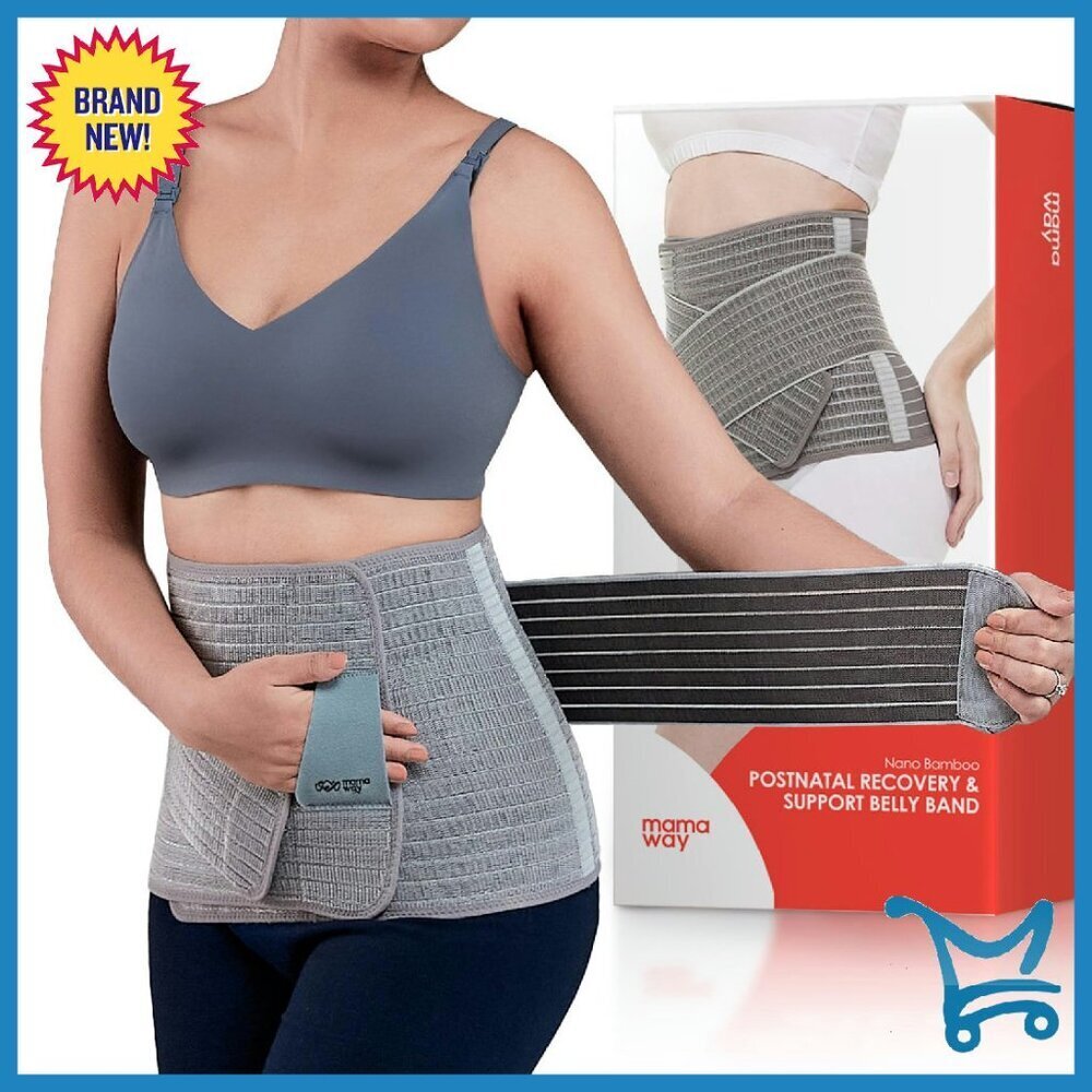 Postpartum Belly Band C-Section Support Breathable Fabric Medium Large